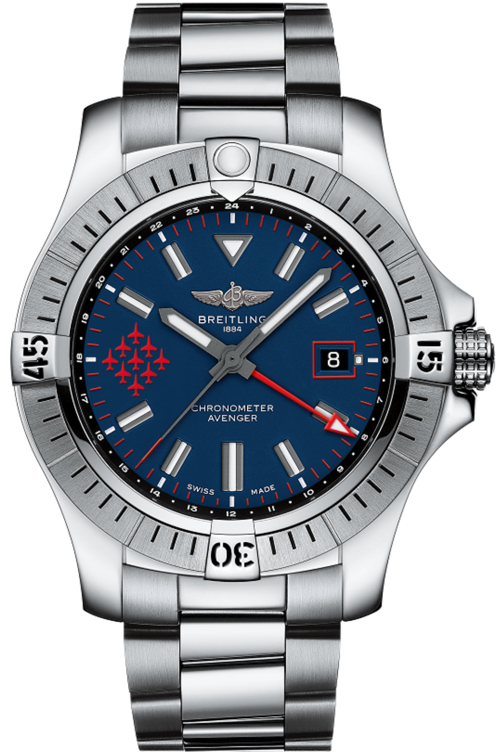 Breitling Watch Avenger Automatic GMT 45 Red Arrows Limited Edition