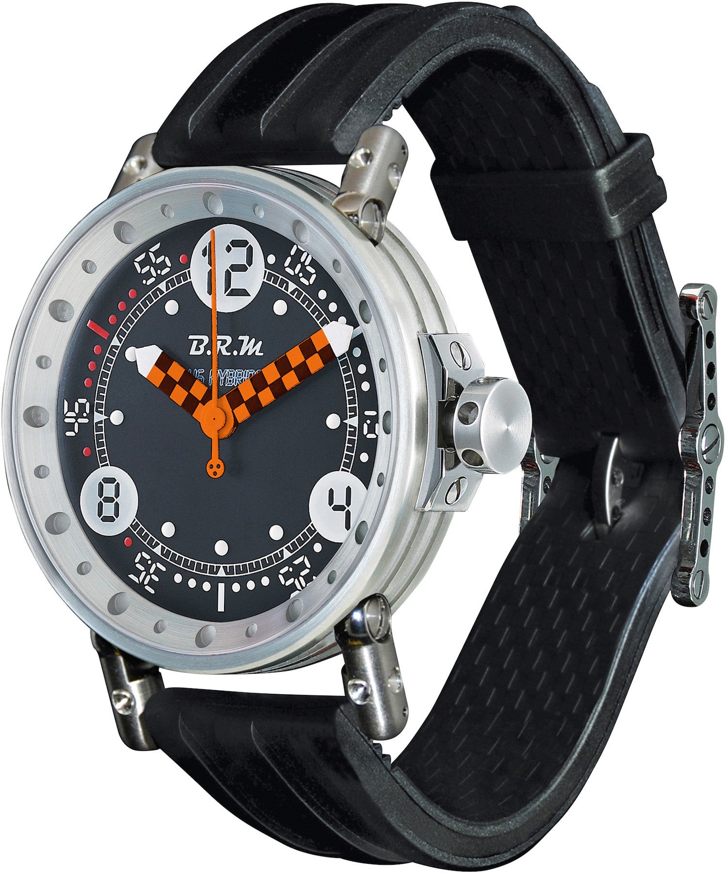 B R M Watch V6 44 Hb Black And Orange Hands V6 44 Hb Bg Cn Ado Watch Jura Watches