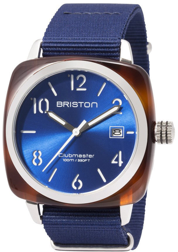 Photos - Wrist Watch Briston Watch Clubmaster Classic Icons - Blue BST-033 