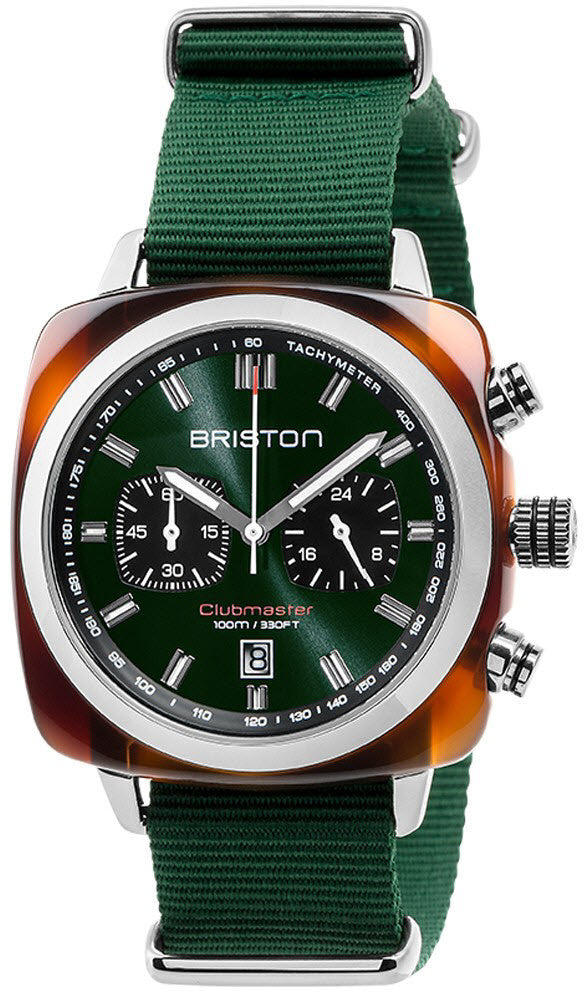 Photos - Wrist Watch Briston Watch Clubmaster Sport Icons - Green BST-078 
