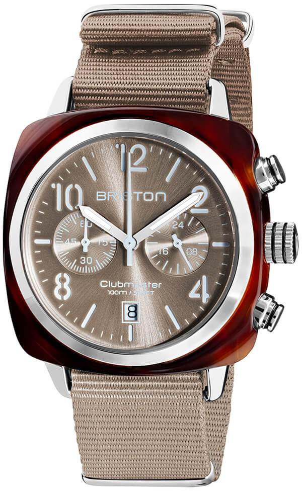 Photos - Wrist Watch Briston Watch Clubmaster Classic Acetate - Grey BST-282 