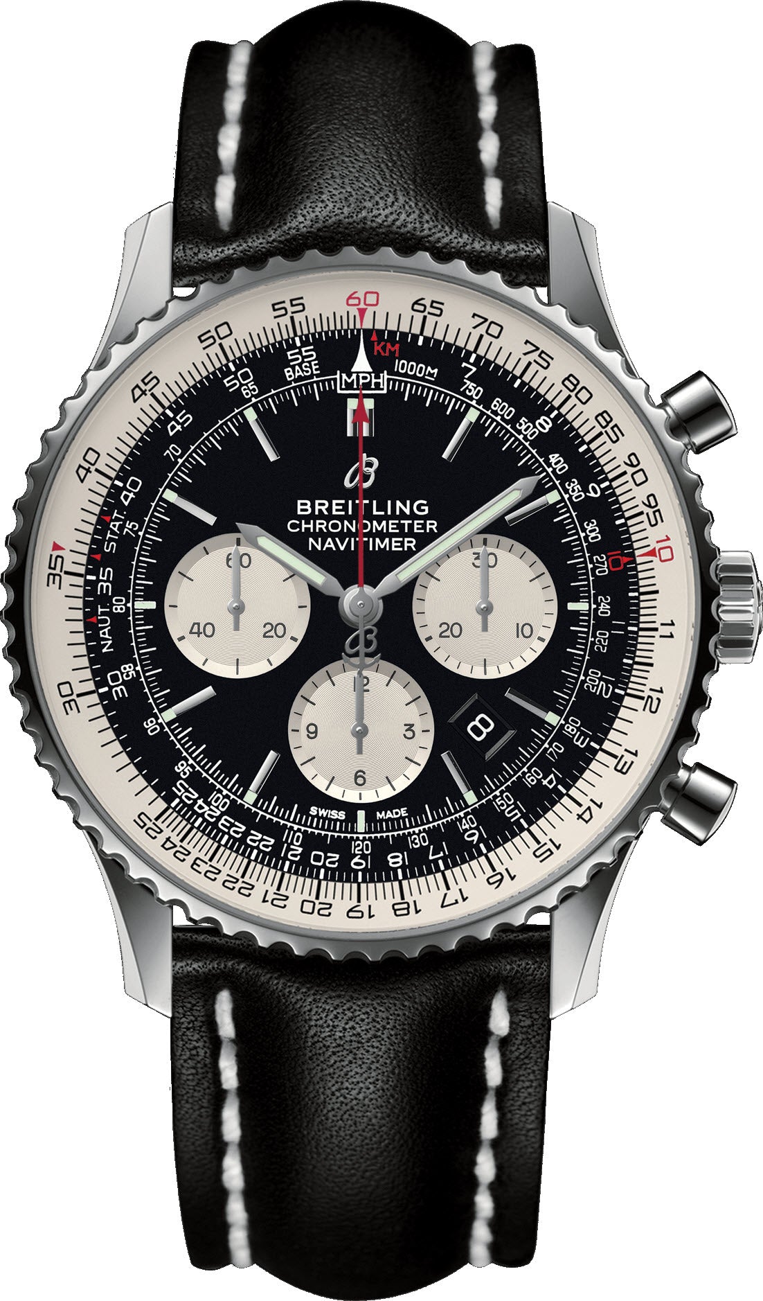  Breitling Navitimer 1 B01 Chronograph 46 Men's Watch  AB0127211B1P1 : Clothing, Shoes & Jewelry