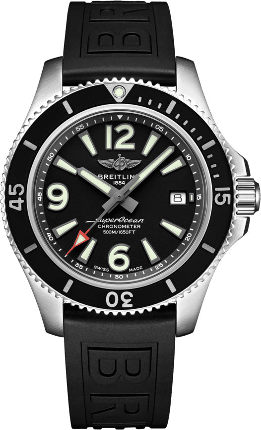 Breitling Watch Superocean Automatic 42 Black Diver Pro III Tang Type