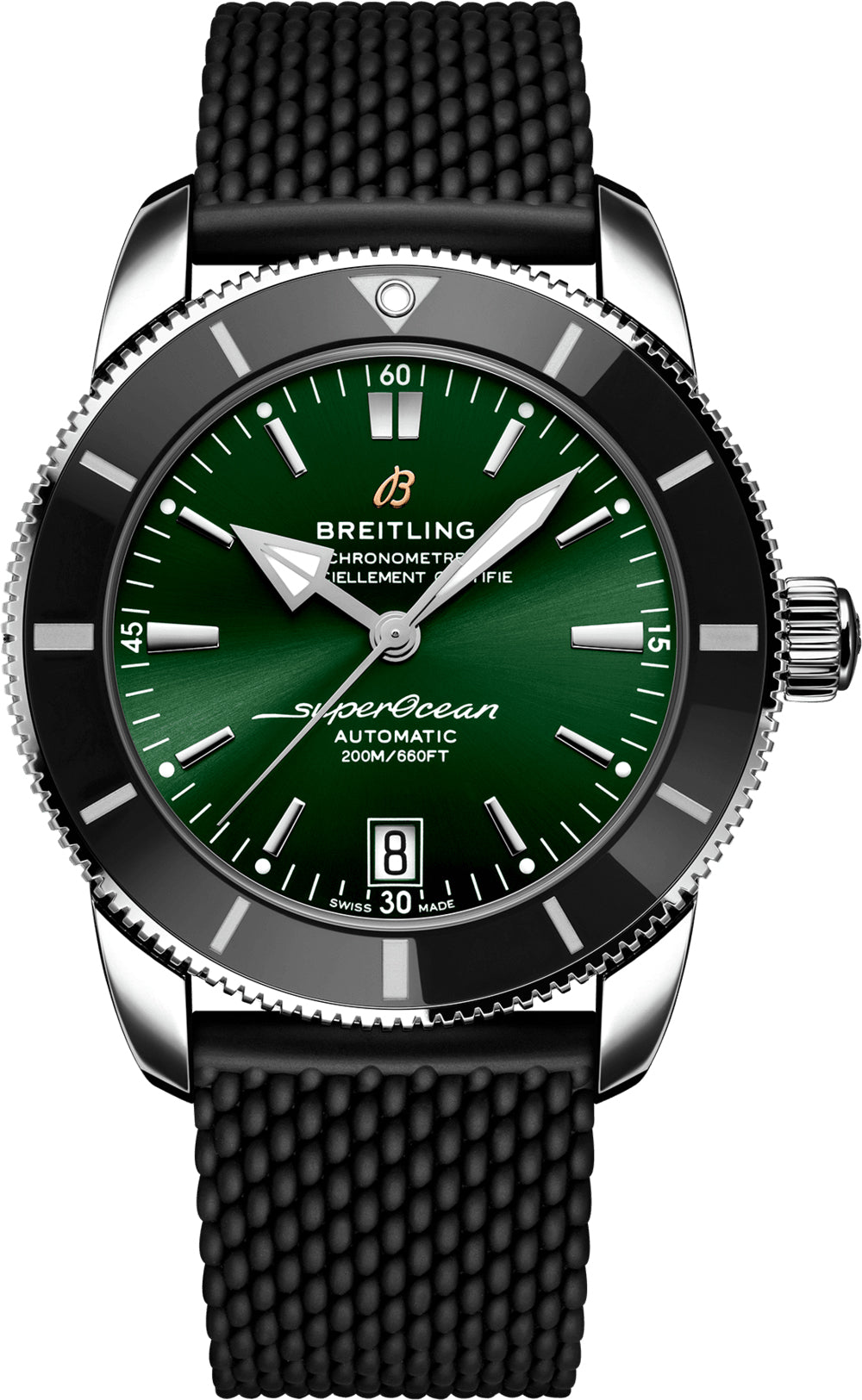 Breitling Superocean Heritage Green Rubber AB2010121L1S1 Watch | Jura ...