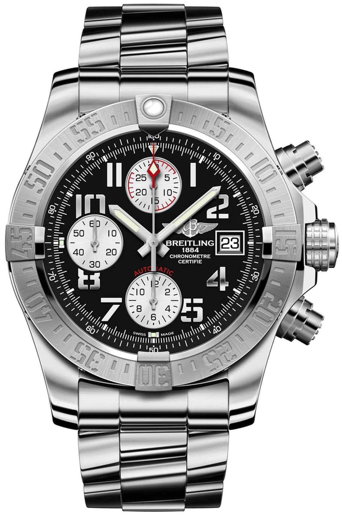 Breitling Watch Avenger II Volcano Black Professional III Bracelet