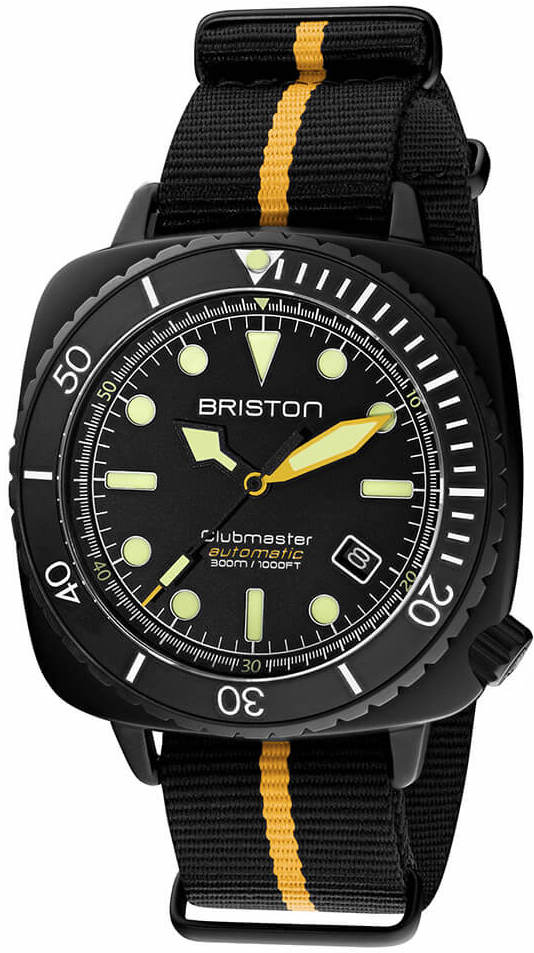 Photos - Wrist Watch Briston Watch Clubmaster Diver Pro - Black BST-302 