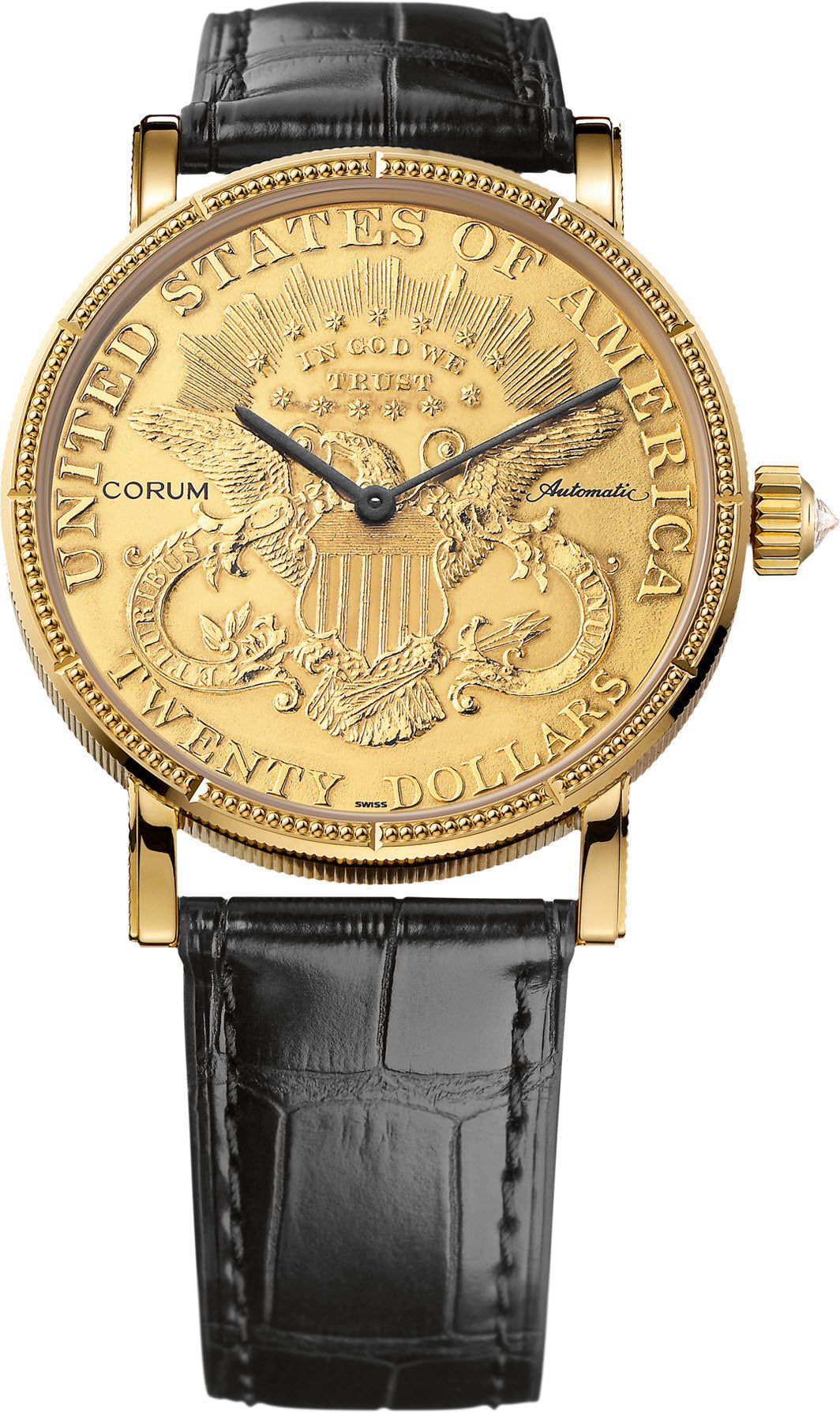 history corum coin watch