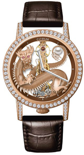 Photos - Wrist Watch CORUM Watch GB Dragon - Gold COR-354 