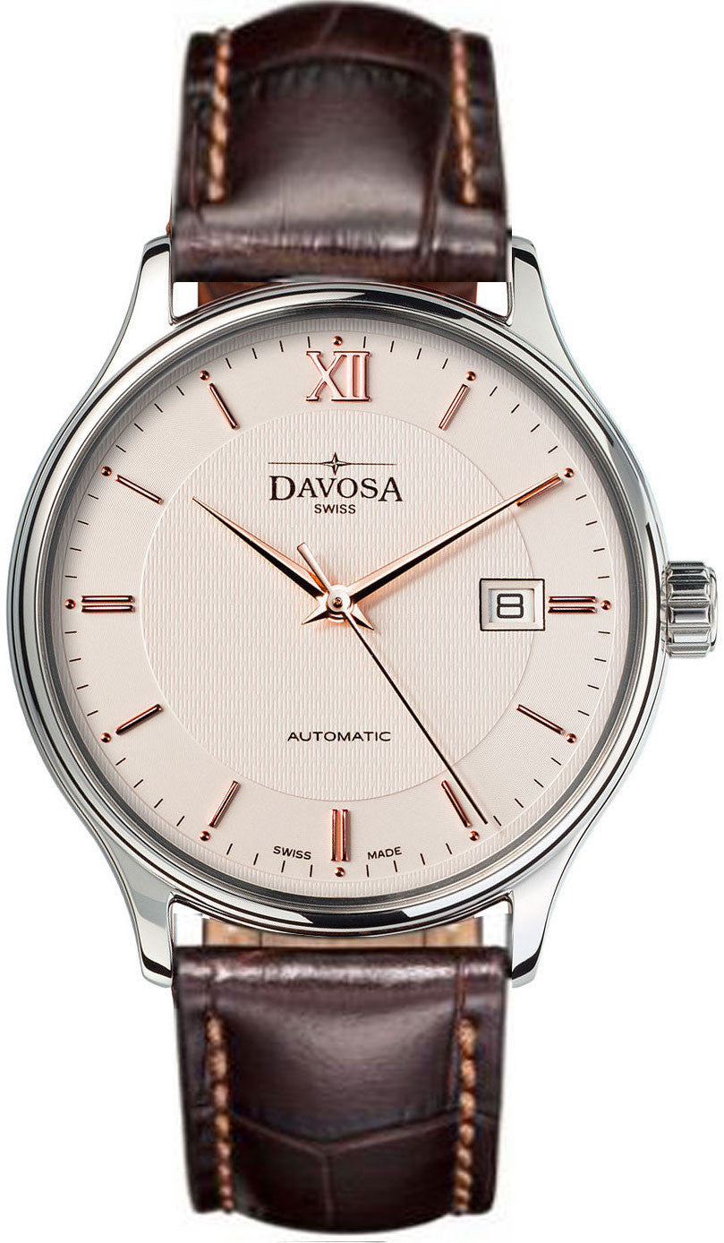 Photos - Wrist Watch Davosa Watch Classic Auto - White DAV-005 