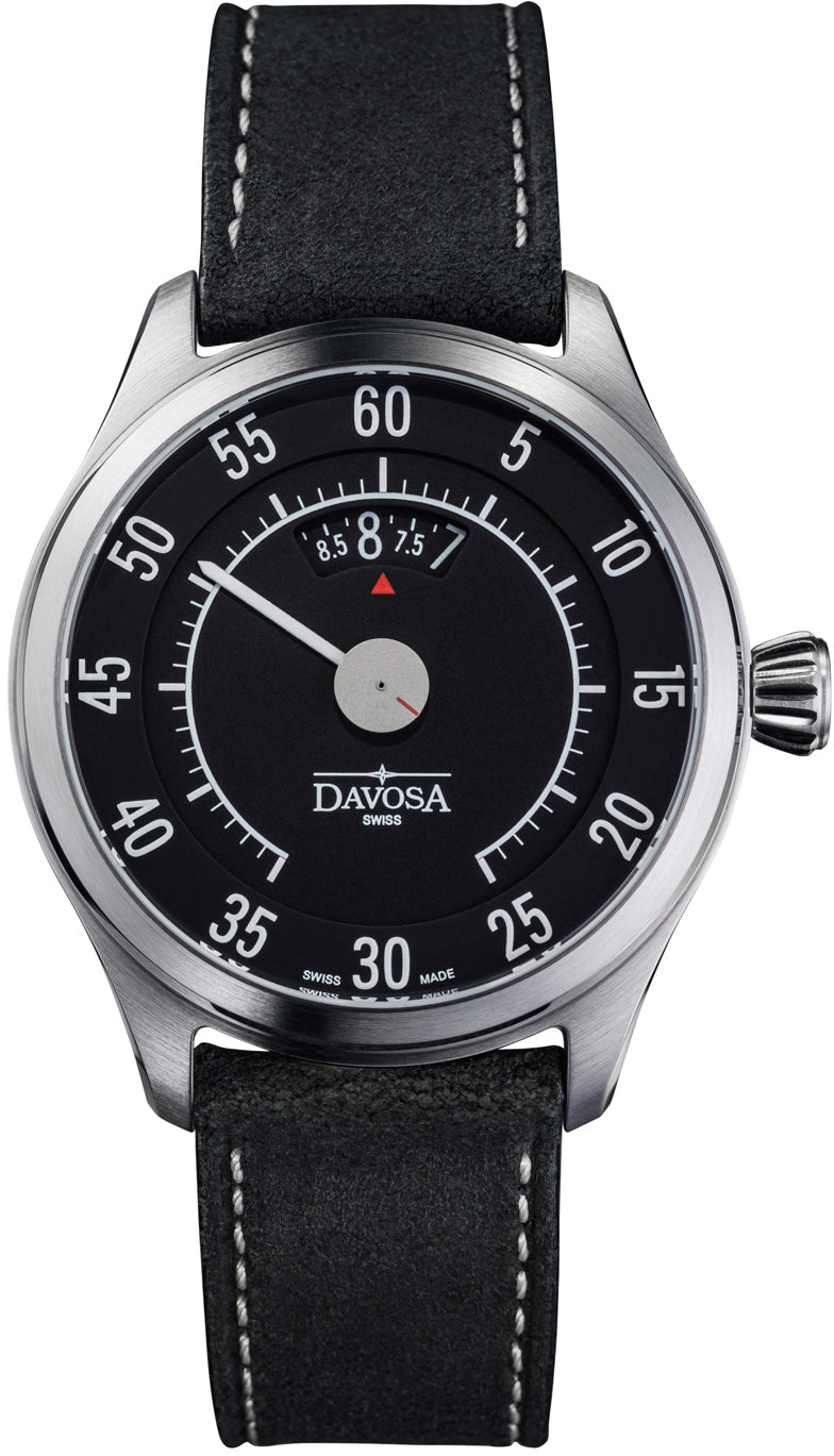 Photos - Wrist Watch Davosa Watch Newton Speedometer Automatic Mens - Black DAV-177 