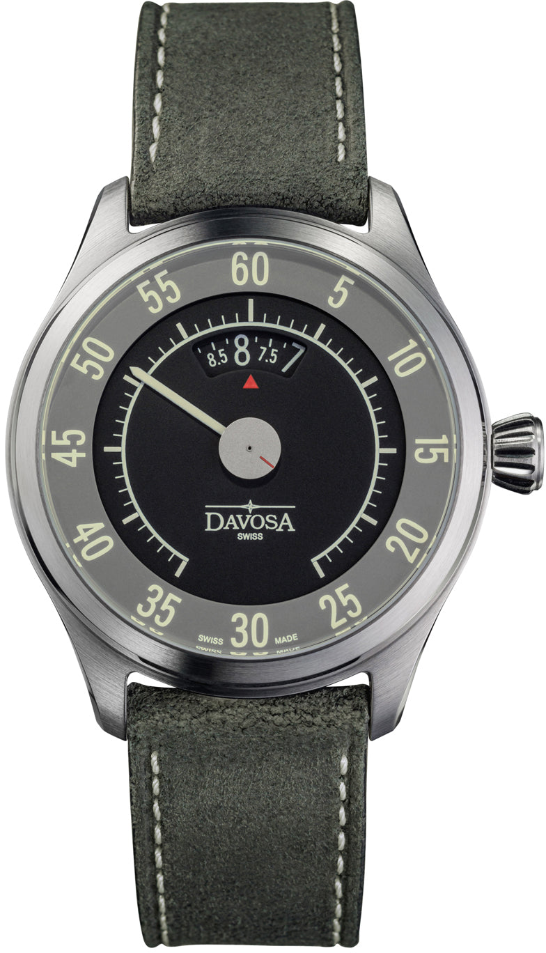 Photos - Wrist Watch Davosa Watch Newton Speedometer Automatic Mens - Black DAV-178 