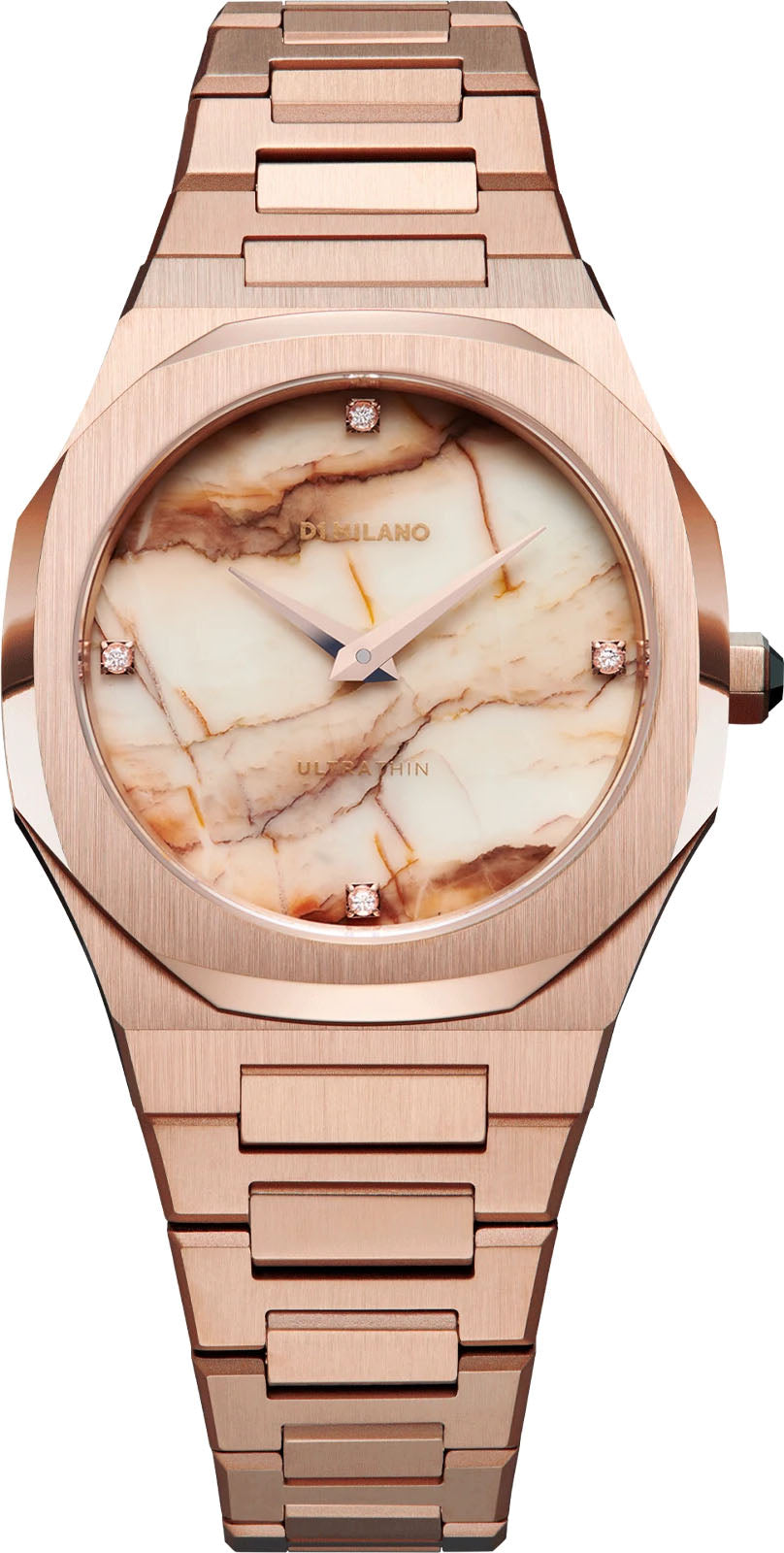 Photos - Wrist Watch Milano D1  Watch Ultra Thin Marble Rose - Pink DLM-114 