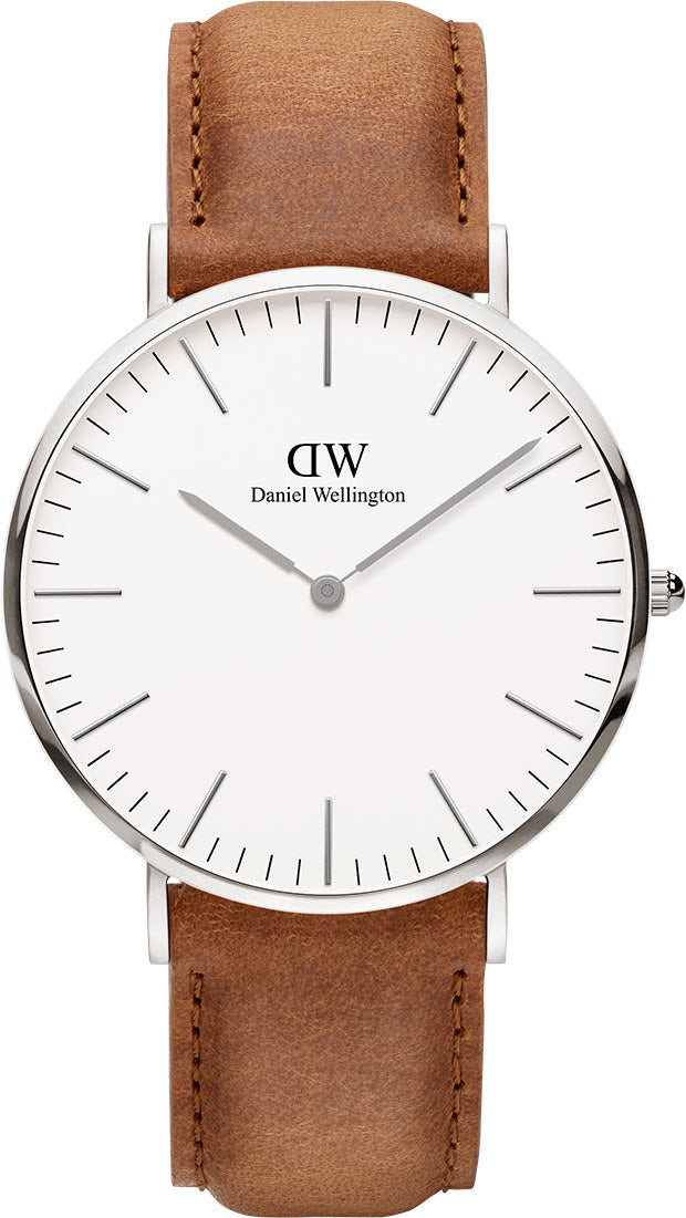 Photos - Wrist Watch Daniel Wellington Watch Classic 40 Durham 40mm - White DNW-087 