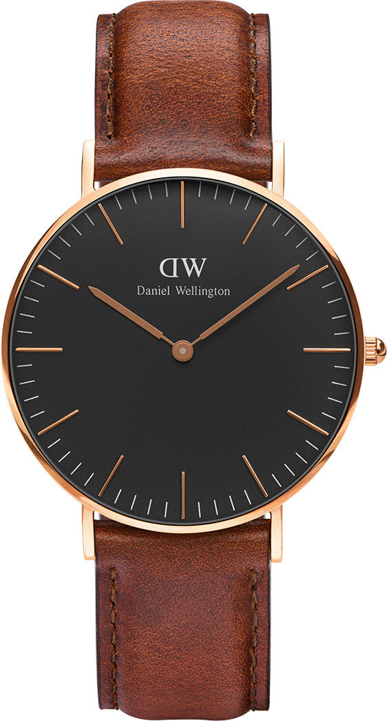 Photos - Wrist Watch Daniel Wellington Watch Classic 36 St Mawes 36mm - Black DNW-118 