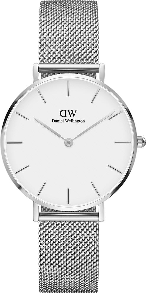 Photos - Wrist Watch Daniel Wellington Watch Petite 32 Sterling 32mm - White DNW-128 