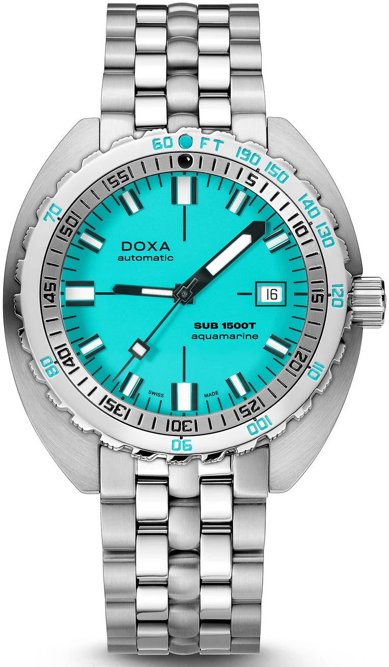 Photos - Wrist Watch DOXA Watch SUB 1500T Aquamarine Bracelet DOX-063 