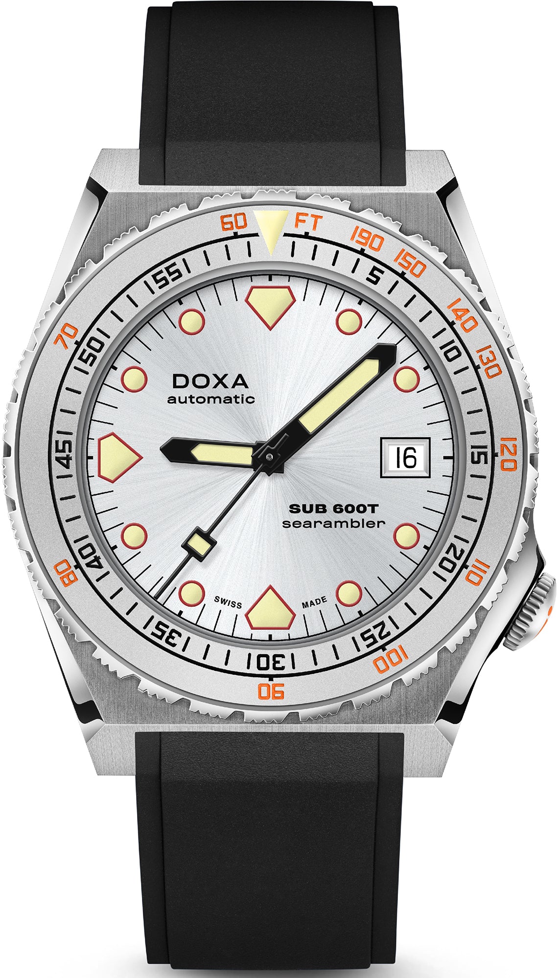 Photos - Wrist Watch DOXA Watch SUB 600T Searambler Rubber DOX-123 