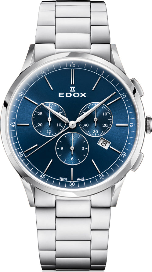 Photos - Wrist Watch EDOX Watch Les Vauberts - Blue EDX-186 