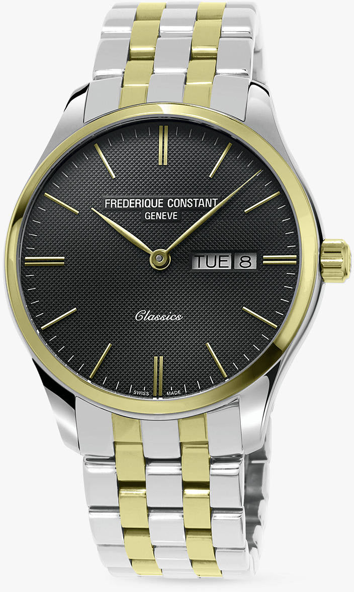 Photos - Wrist Watch Frederique Constant Watch Classic Day Date Mens - Black FDC-534 
