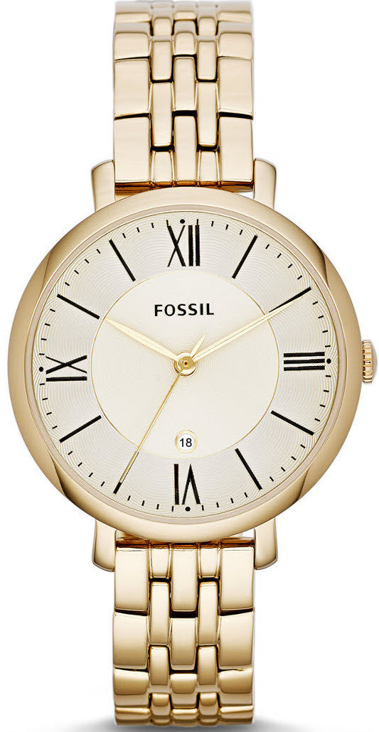 Photos - Wrist Watch FOSSIL Watch Jacqueline Ladies - Gold FS-051 