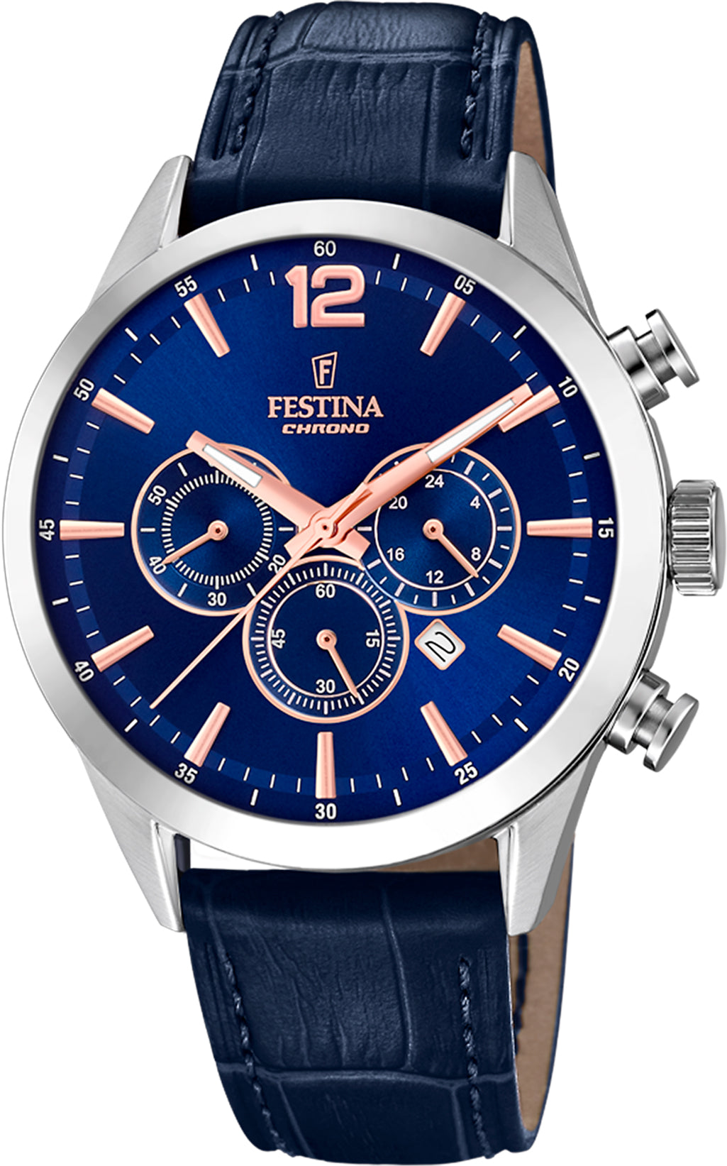 Photos - Wrist Watch FESTINA Watch Chronograph Date Mens - Blue FST-132 