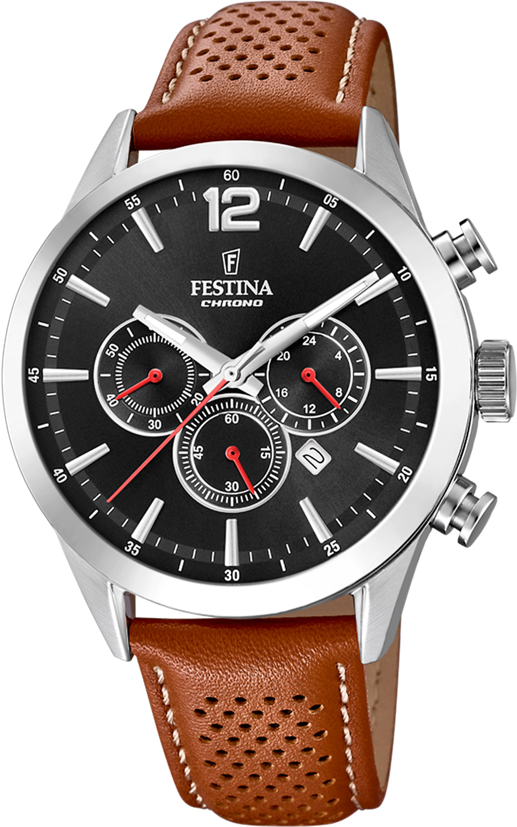 Photos - Wrist Watch FESTINA Watch Chronograph Date Mens - Black FST-134 