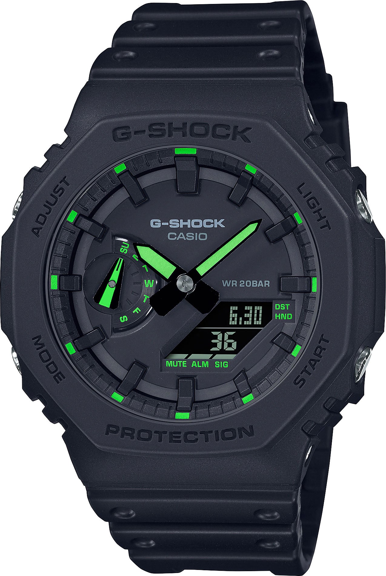 G-Shock Watch Carbon Core Octagon Series Mens GA-2100-1A3ER Watch ...