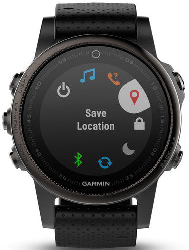 Garmin Watch Fenix 5S Sapphire Black Black Band