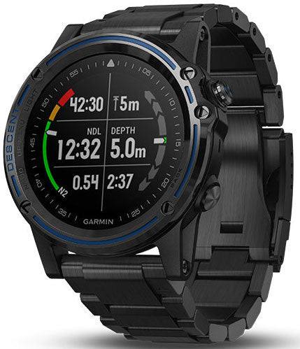 Garmin Watch Descent Mk1 Grey Sapphire Titanium DLC Titanium Band