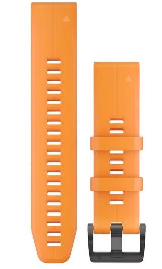 Garmin Watch Band QuickFit 22 Solar Flare Orange Silicone 010-12740-04 Watch | Jura Watches