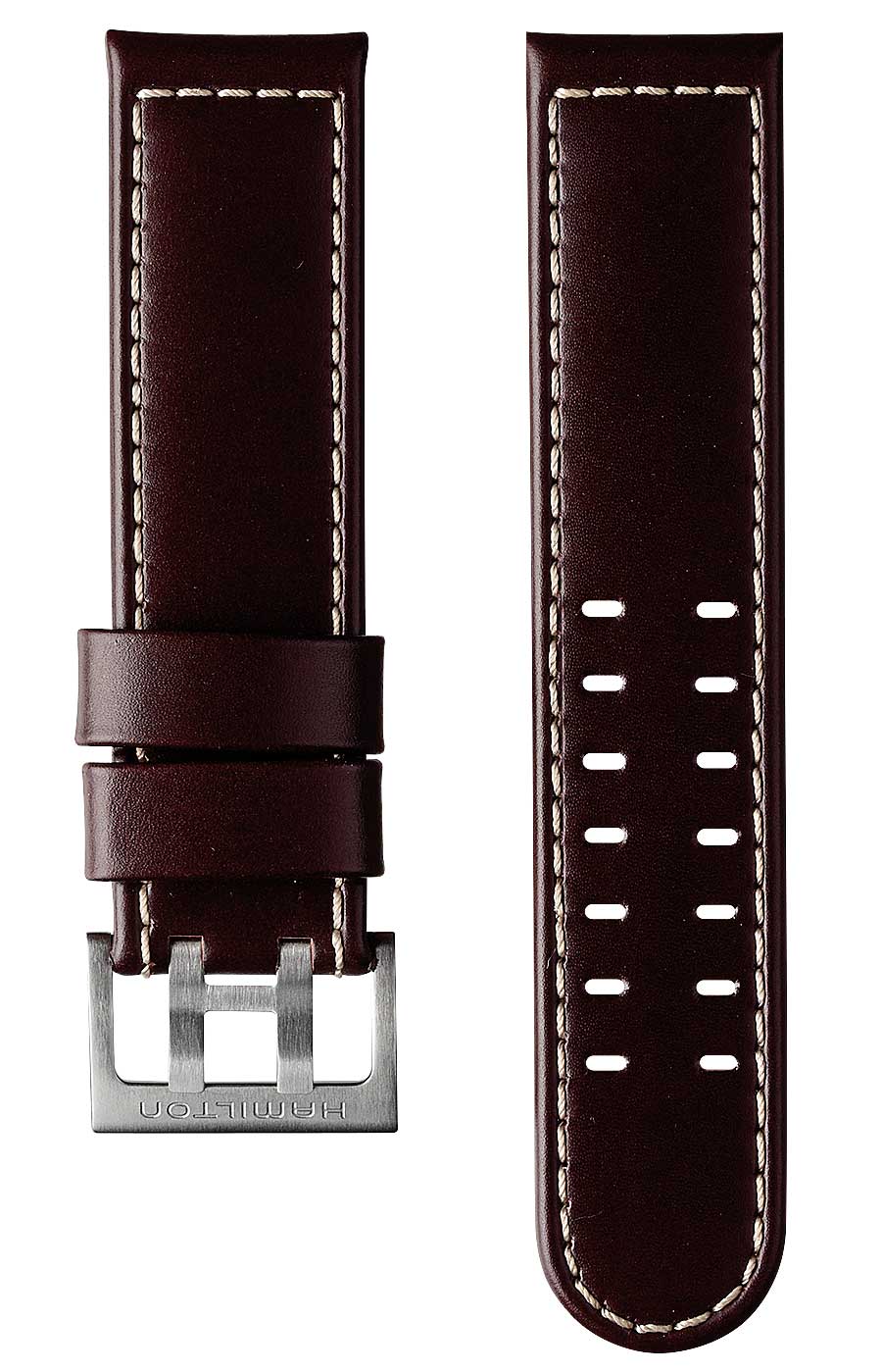 Hamilton Strap Khaki Aviation Leather Brown