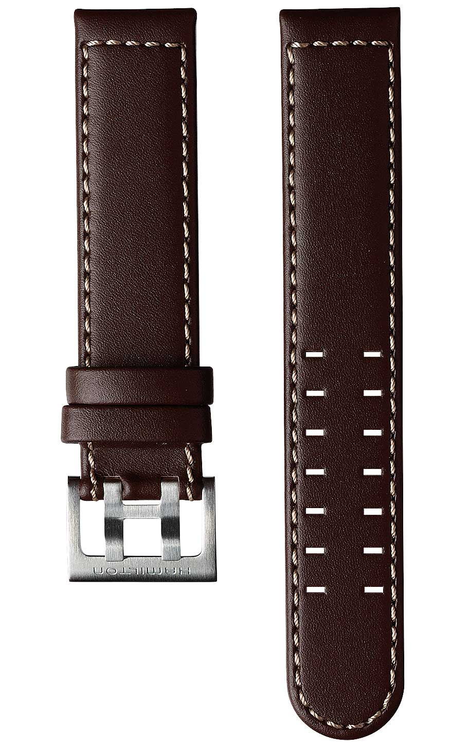 Hamilton Strap Khaki Aviation Leather Brown