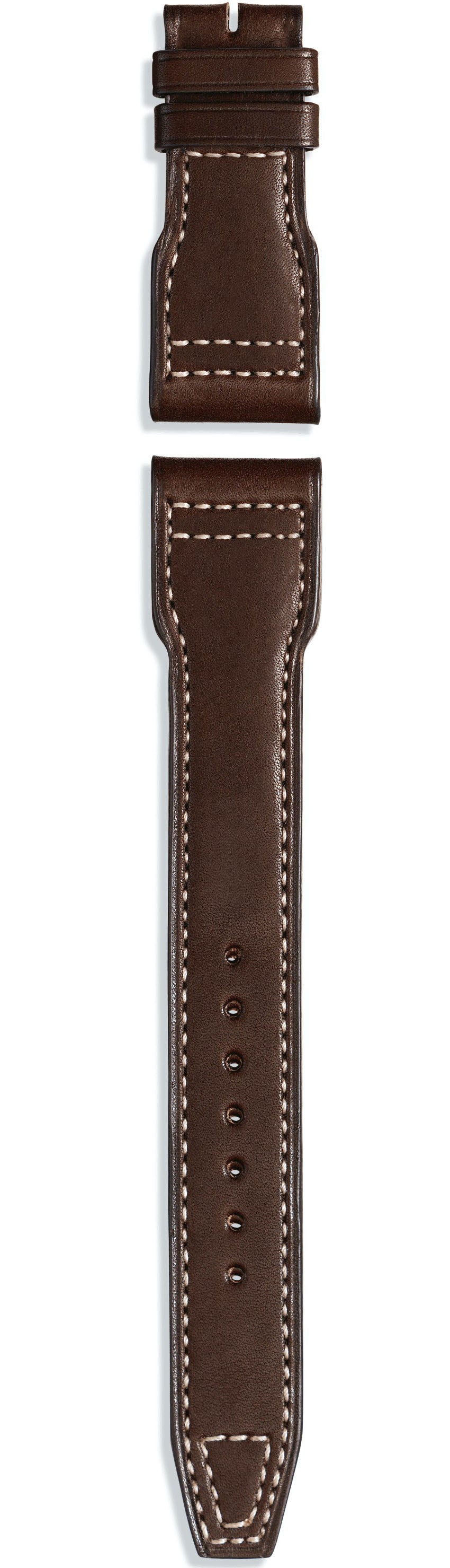 Photos - Watch Strap IWC Strap Calfskin Brown For Folding Clasp - Brown -S-062 