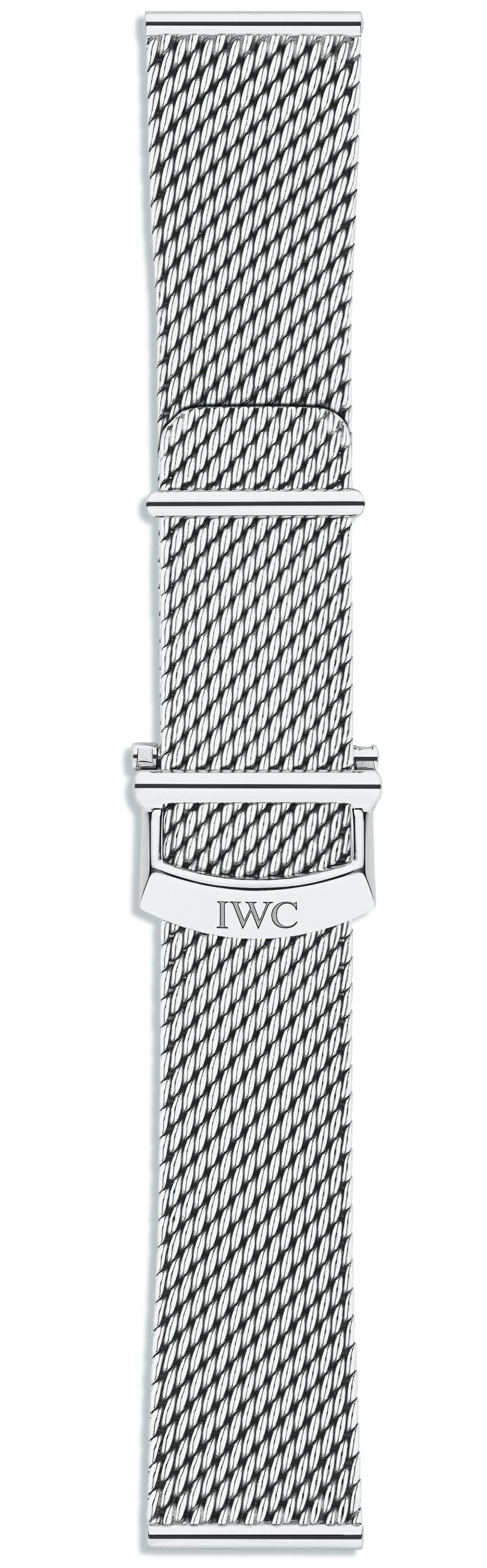 Photos - Watch Strap IWC Strap Bracelet Milanese Steel With Clasp XXS - Silver -S-104 