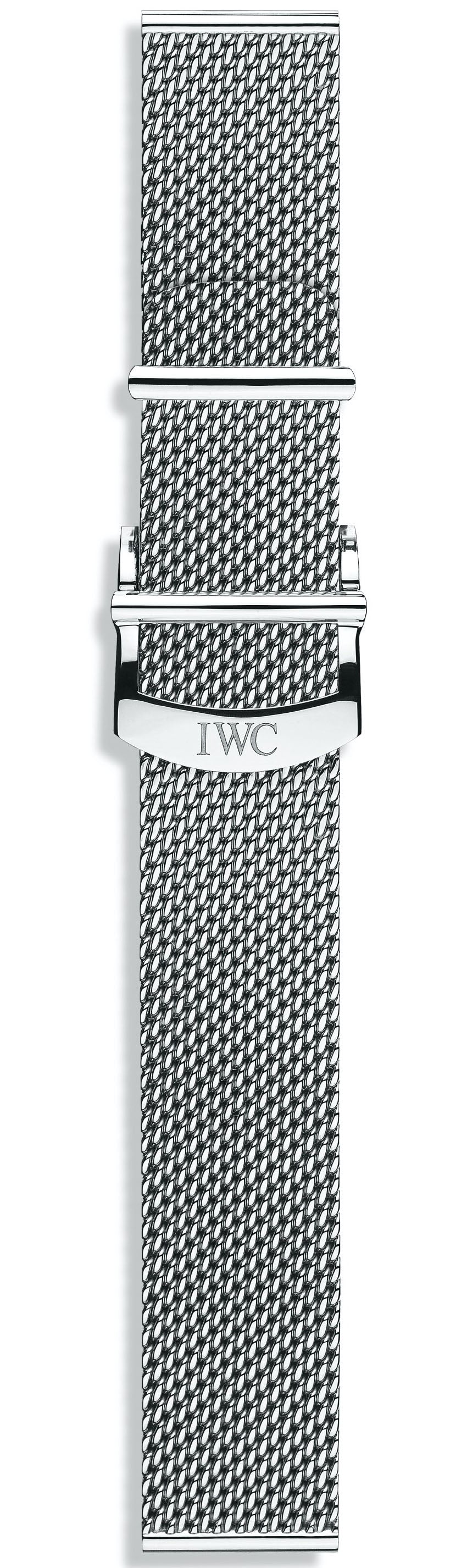 Photos - Watch Strap IWC Strap Bracelet Milanese Steel With Clasp XL - Silver -S-107 