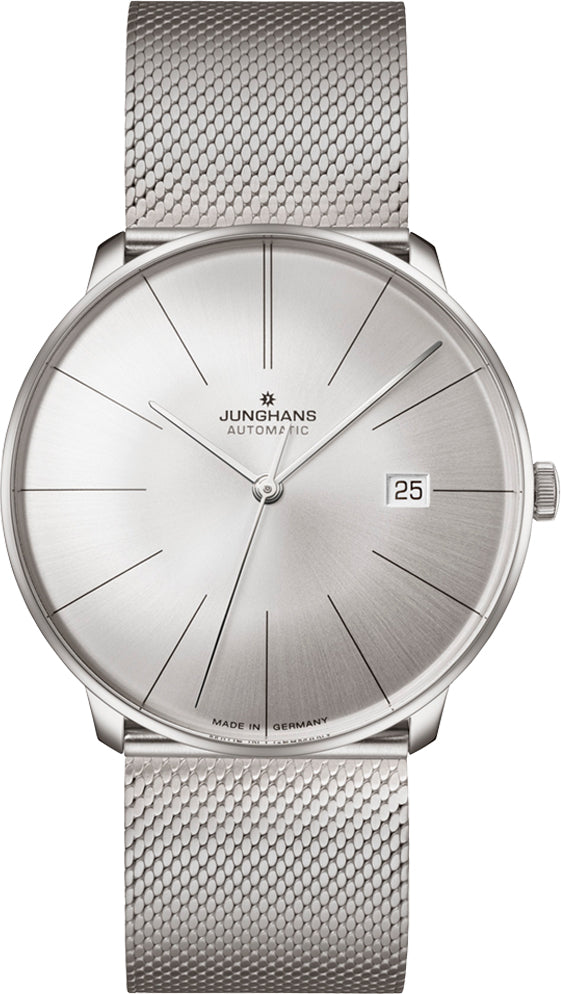 Photos - Wrist Watch Junghans Watch Meister Fein Automatic - Silver JGH-348 