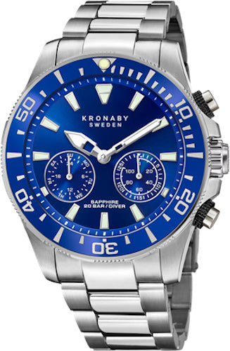Photos - Wrist Watch Kronaby Watch Divers Smartwatch Mens - Blue KRB-051 