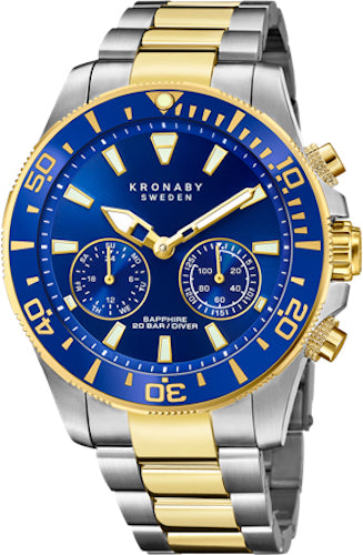 Photos - Wrist Watch Kronaby Watch Divers Smartwatch Mens - Blue KRB-055 