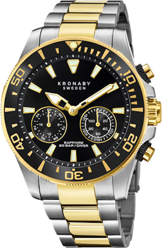 Photos - Wrist Watch Kronaby Watch Divers Smartwatch Mens - Black KRB-056 