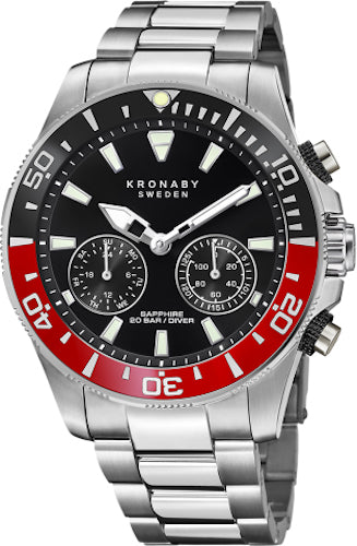Photos - Wrist Watch Kronaby Watch Diver Smartwatch - Black KRB-059 