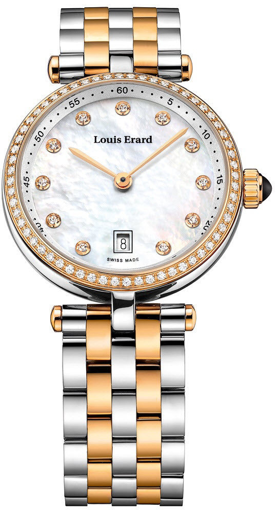 Louis Erard Romance Quartz Diamond Ladies Watch 10800SB24.BMA26