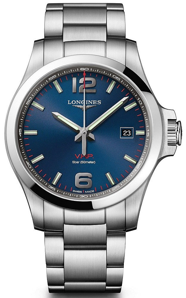 Photos - Wrist Watch Longines Watch Conquest VHP Mens - Blue LNG-1111 