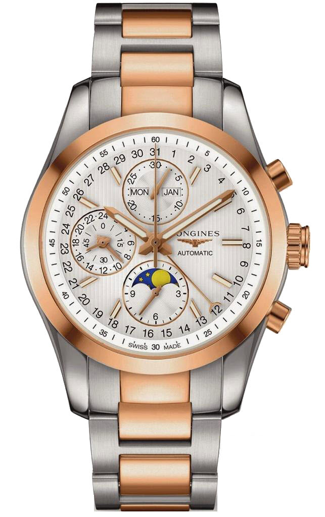 Longines Watch Conquest Classic Moonphase Chronograph L2.798.5.72.7 ...
