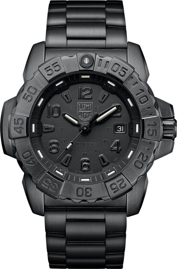 Photos - Wrist Watch Luminox Watch Navy Seal Steel 3250 Series D - Black LU-344 