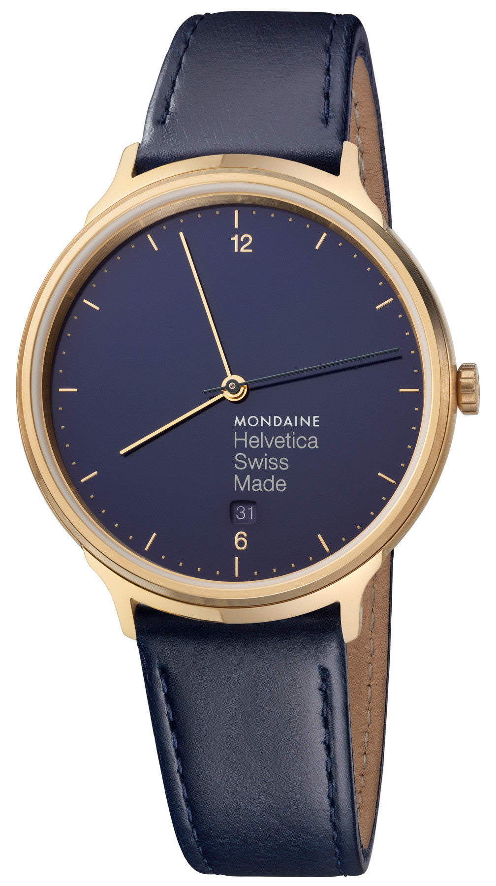 Photos - Wrist Watch Mondaine Watch Helvetica No1 Blue Marine D - Blue MD-156 