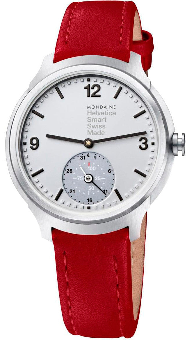 Photos - Wrist Watch Mondaine Watch Helvetica No1 Smartwatch - Silver MD-175 