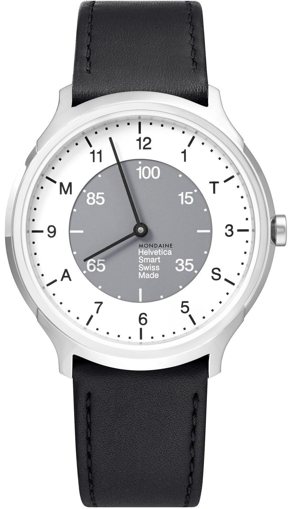 Photos - Wrist Watch Mondaine Watch Helvetica No.1 Regular Smartwatch - White MD-247 