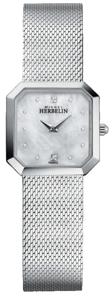 Photos - Wrist Watch Herbelin Watch Octogone Ladies - White MHB-044 