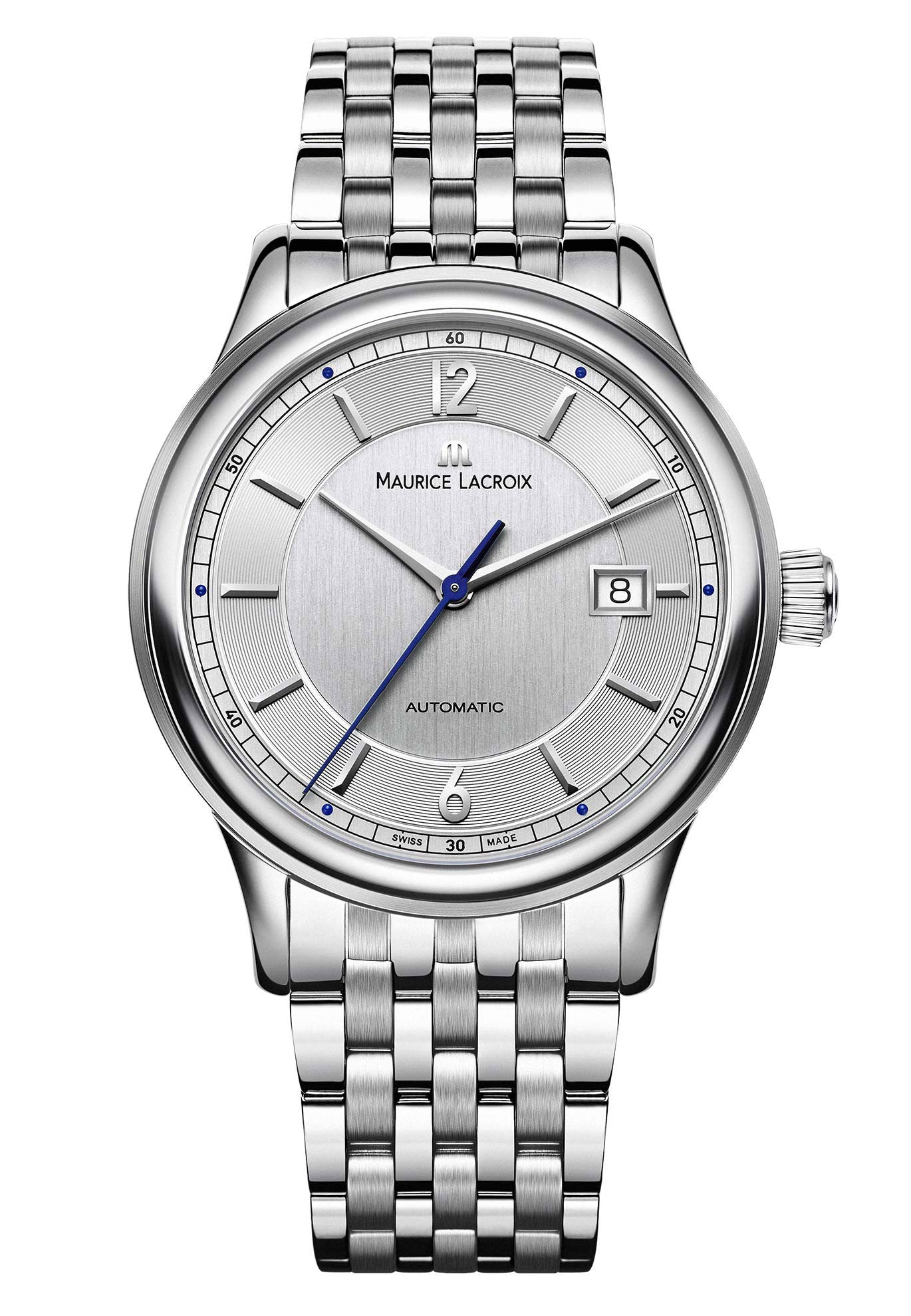 Photos - Wrist Watch Maurice Lacroix Watch Les Classiques Date Mens - Silver ML-1275 