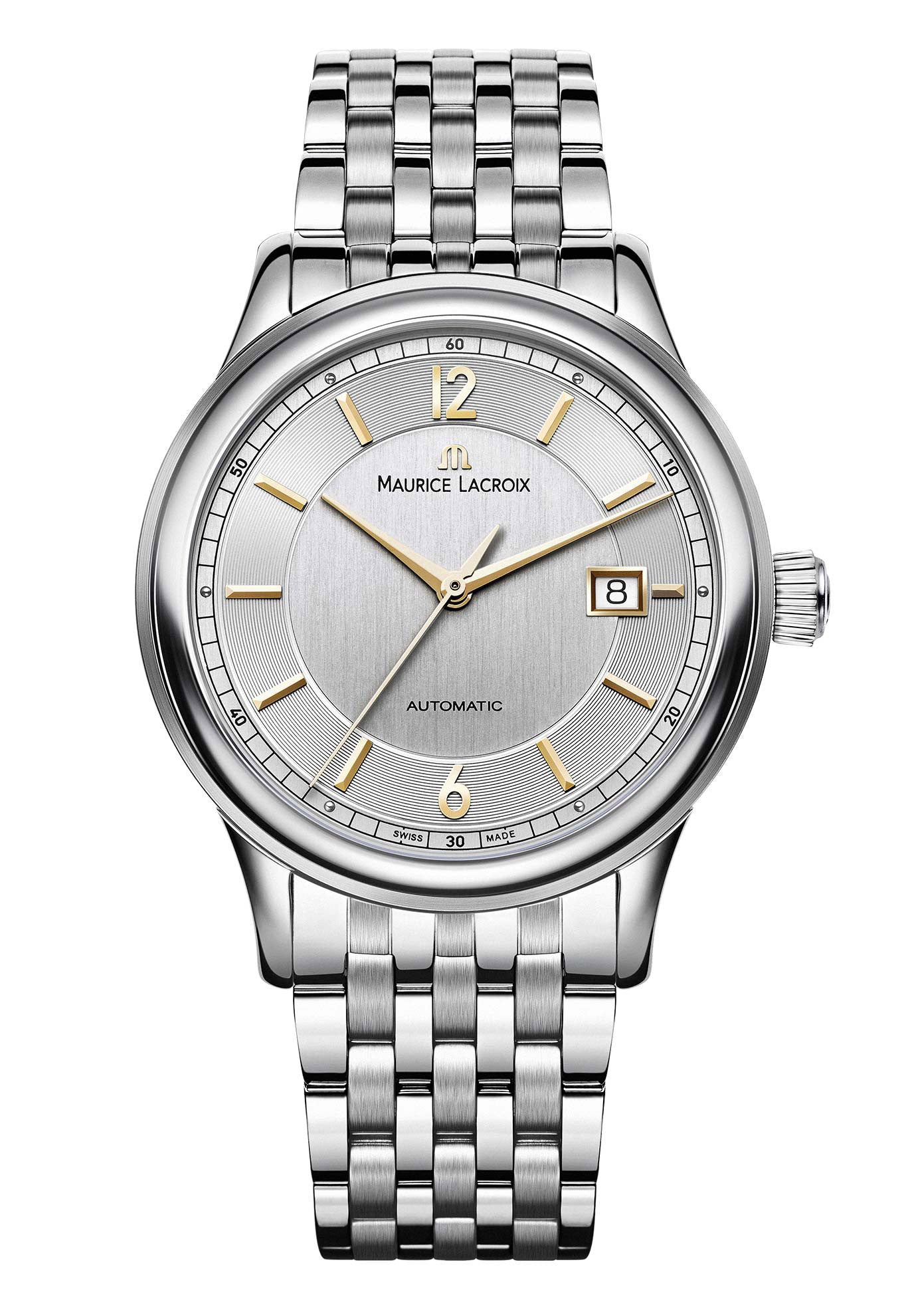 Photos - Wrist Watch Maurice Lacroix Watch Les Classiques Date Mens - Silver ML-1276 